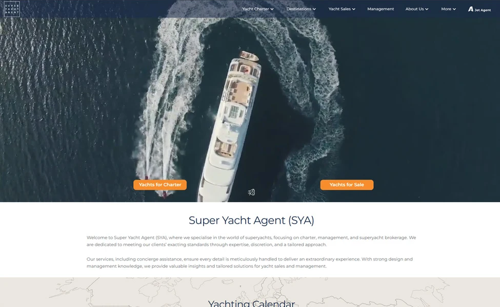 Super Yacht Agent broker screenshot